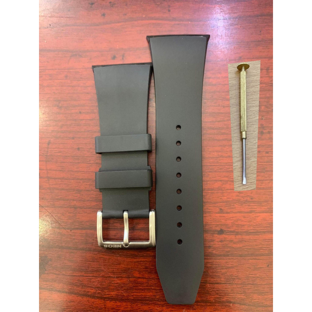 Dây Cao Su NEOS N40713M, N40704M, chuẩn hãng. . Dây đồng hồ NEOS cao su.