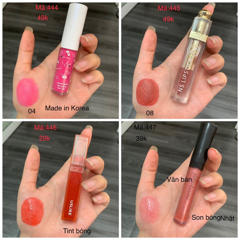 Son Tester/2hand Các Hãng Đủ Màu mã 444-447