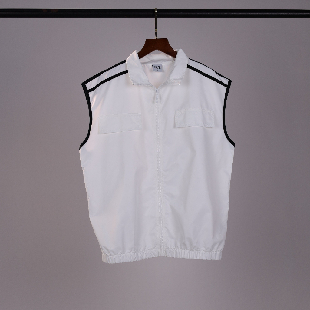 Áo Gile Silas Bepo Khóa Kéo Unisex Dù Thoáng Mát, Năng Động