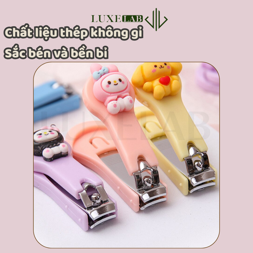 Bấm Móng Tay Cho Bé Hoạt Hình 3D Đáng Yêu, Siêu Bén LUXELAB 12487