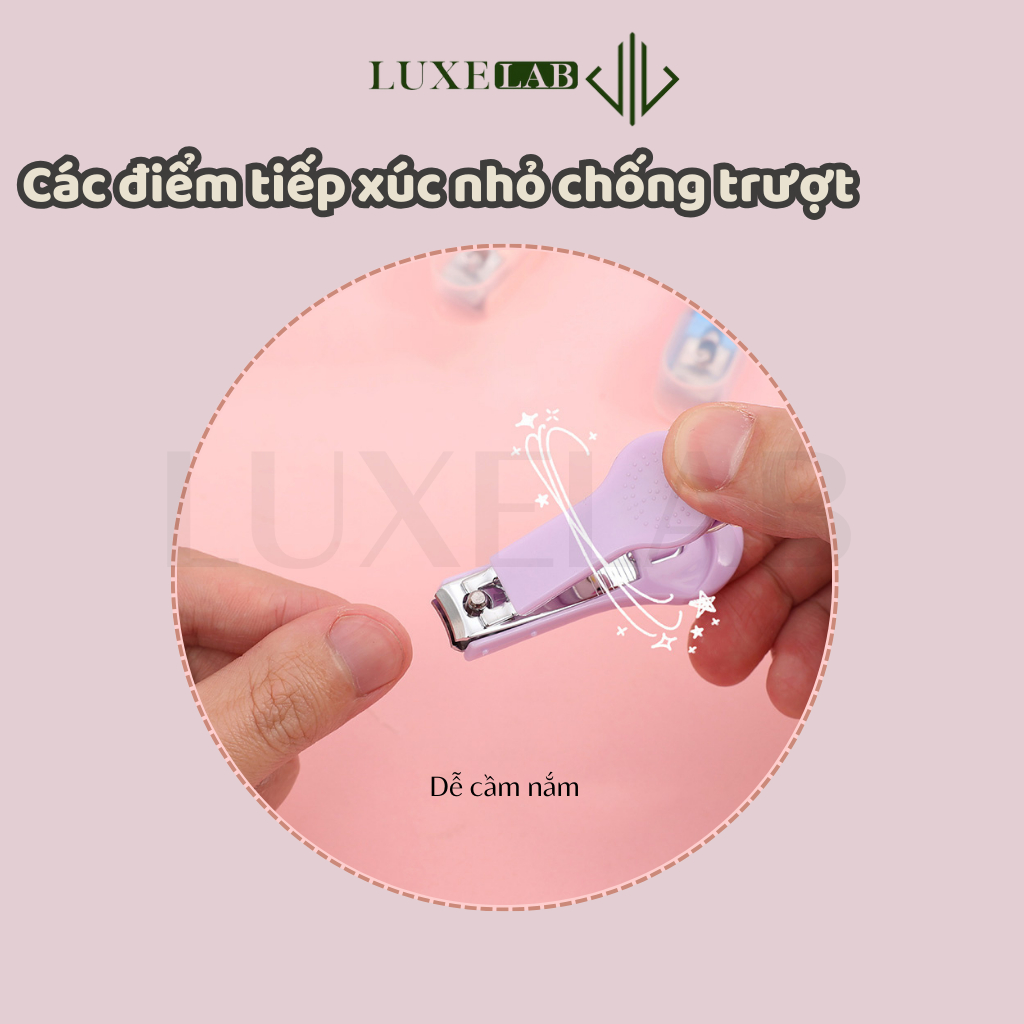 Bấm Móng Tay Cho Bé Hoạt Hình 3D Đáng Yêu, Siêu Bén LUXELAB 12487