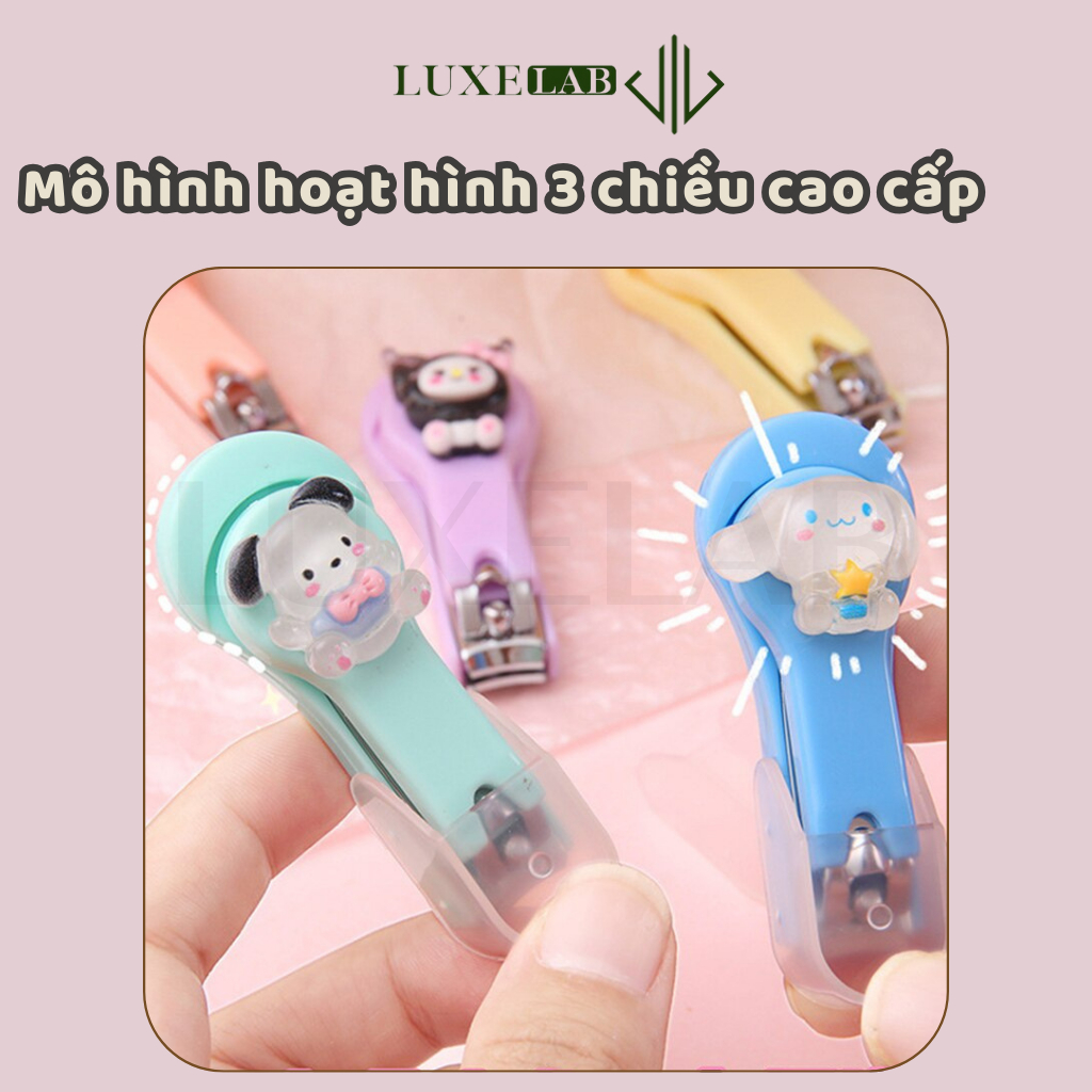 Bấm Móng Tay Cho Bé Hoạt Hình 3D Đáng Yêu, Siêu Bén LUXELAB 12487
