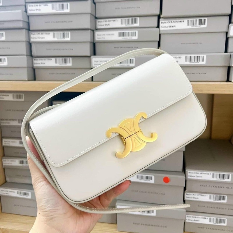 Túi xách nữ đeo vai, túi ce.line kẹp nách loại xịn chất siêu đẹp size 20 - Kiên túi