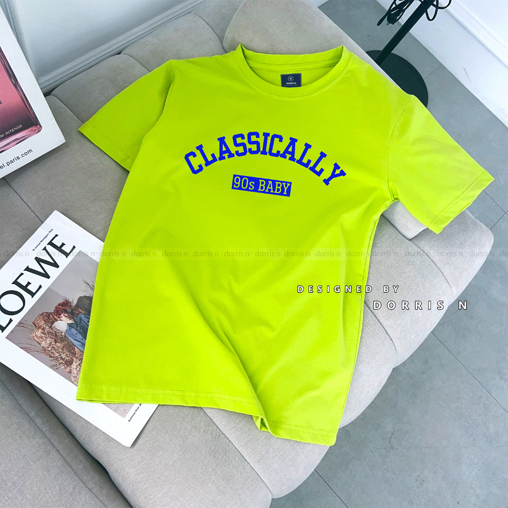 Áo phông thiết kế nhiều màu CLASSICALLY vải cotton 100% thoáng mát