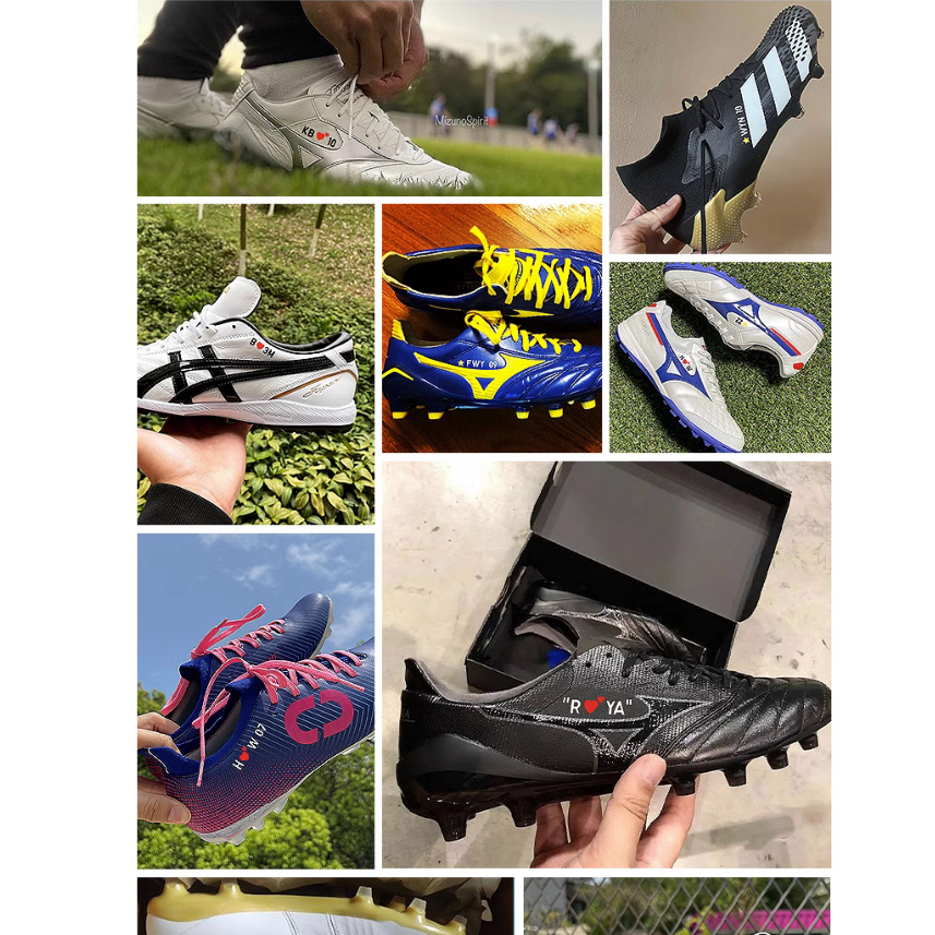 Miếng Dán ID In Chữ Số Logo Trang Trí Giày Bóng Đá