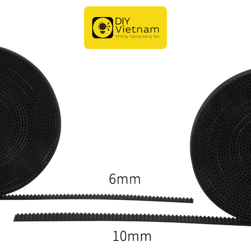 [5mét] Dây curoa dây đai GT2 rời bản 6mm, 10mm