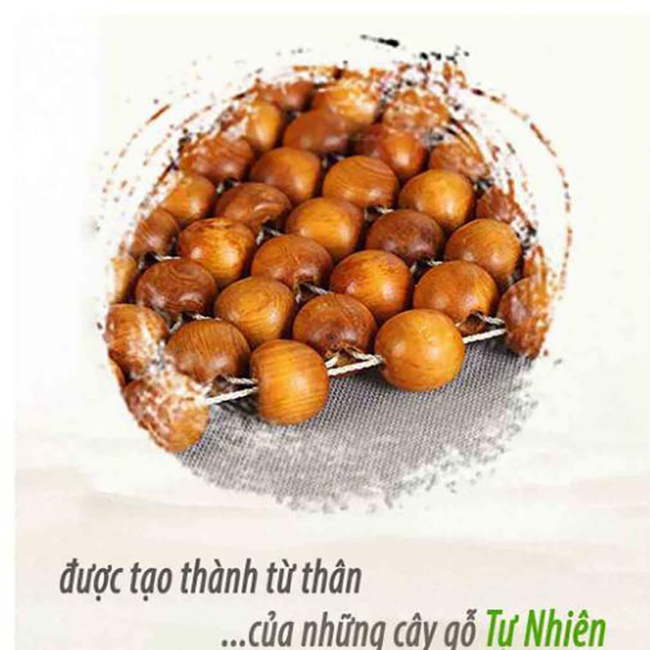 Lót Ghế Ô Tô Hạt Gỗ Thông Họa Tiết Cao Cấp - Đàn Thông Hoa