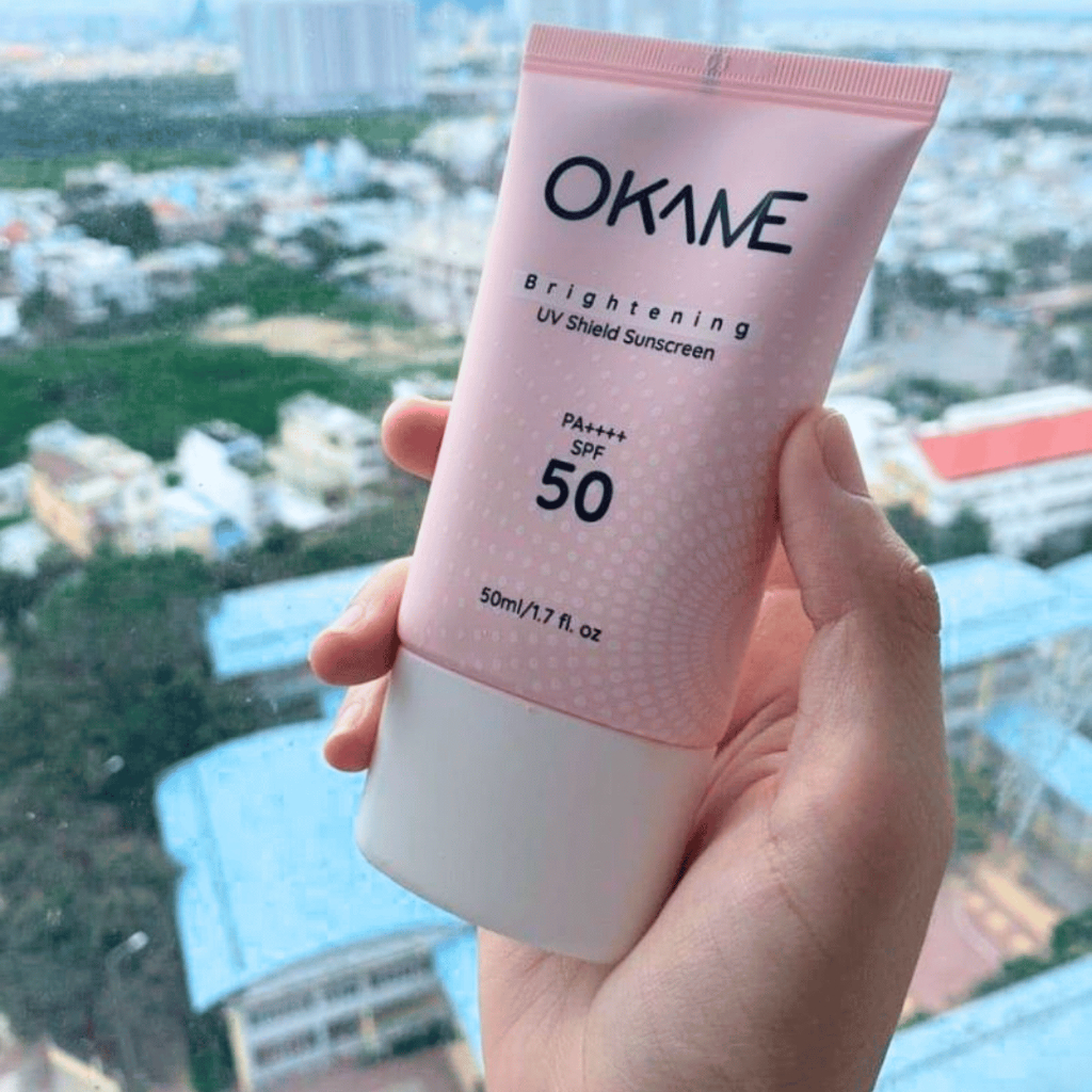 Kem Chống Nắng Dưỡng Trắng Nâng Tone Dịu Nhẹ Okame Brightening UV Shield Sunscreen