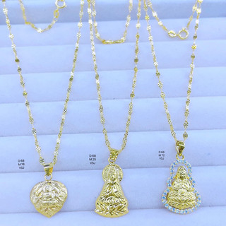 mặt dây chuyền lá bồ đề vàng