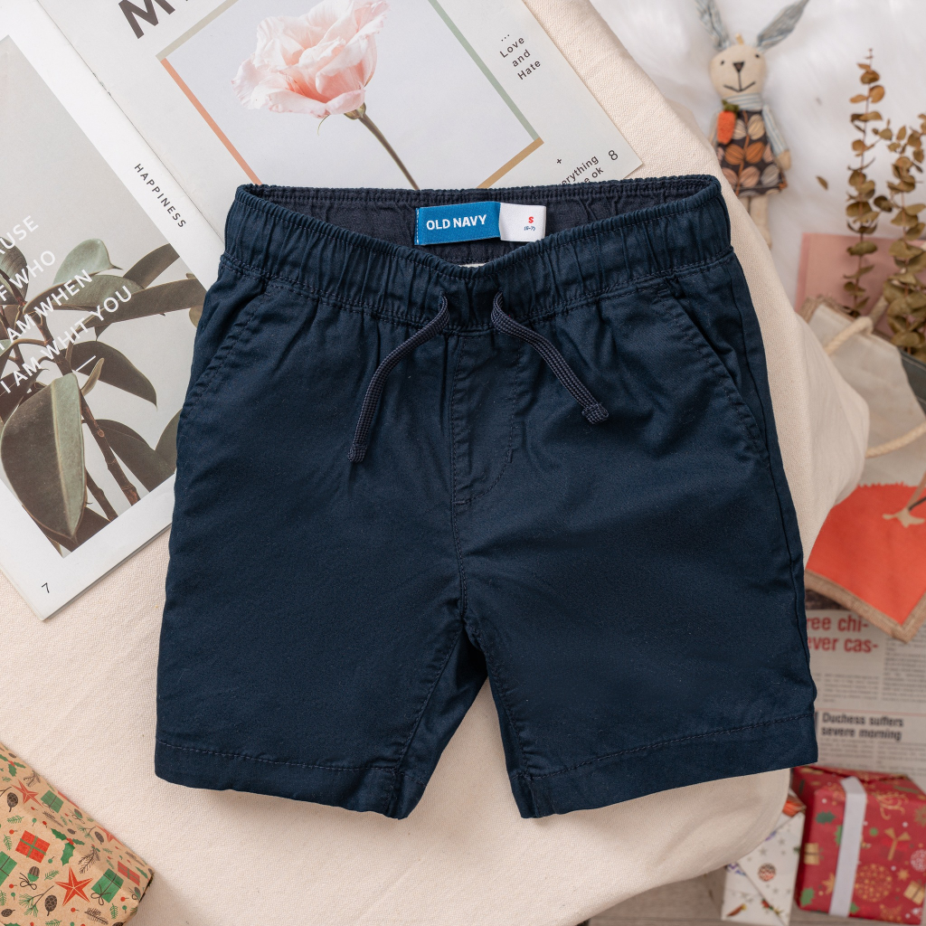 Quần short kaki bé trai lưng thun dây rút điều chỉnh cho bé từ 15kg-50kg