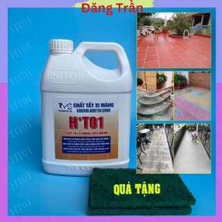 Chất tẩy nền dính xi măng ht01, can 1,5 lít, can 3 lít, giao hàng hỏa tốc