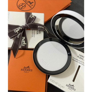 Phấn Phủ Hermes Plein Air Radiant Matte Powder Tone 01 Nuage phấn phủ không màu, siêu mịn, mỏng nhẹ, kiềm dầu độ bám cao