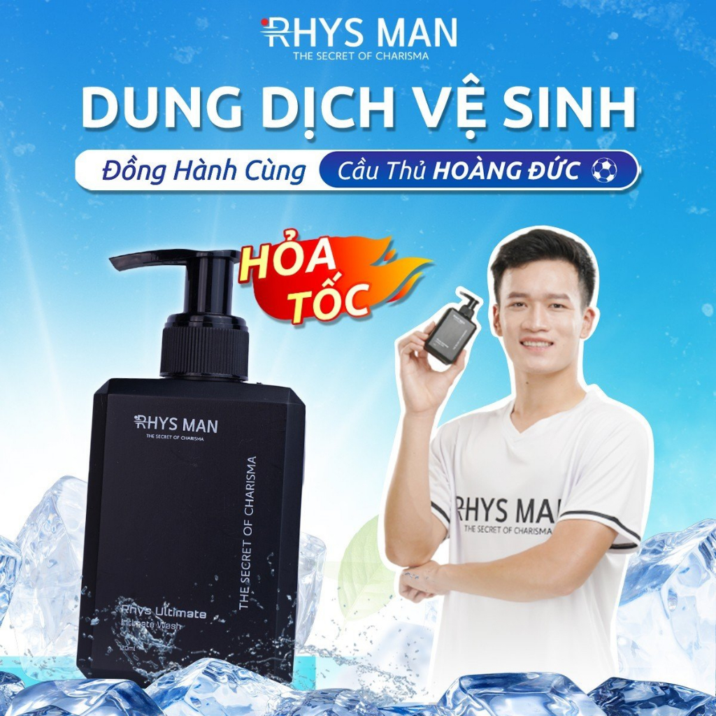 Dung dịch vệ sinh nam giới hương bạc hà RHYS MAN Rhys Ultimate 120ml