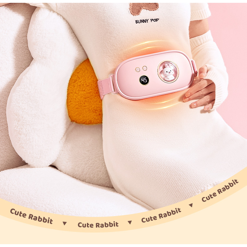 Đai trườm nóng, Máy massage làm ấm bụng kinh xoa bụng giảm đau cao cấp 4 chê độ làm ấm, 5 chế độ mát xa