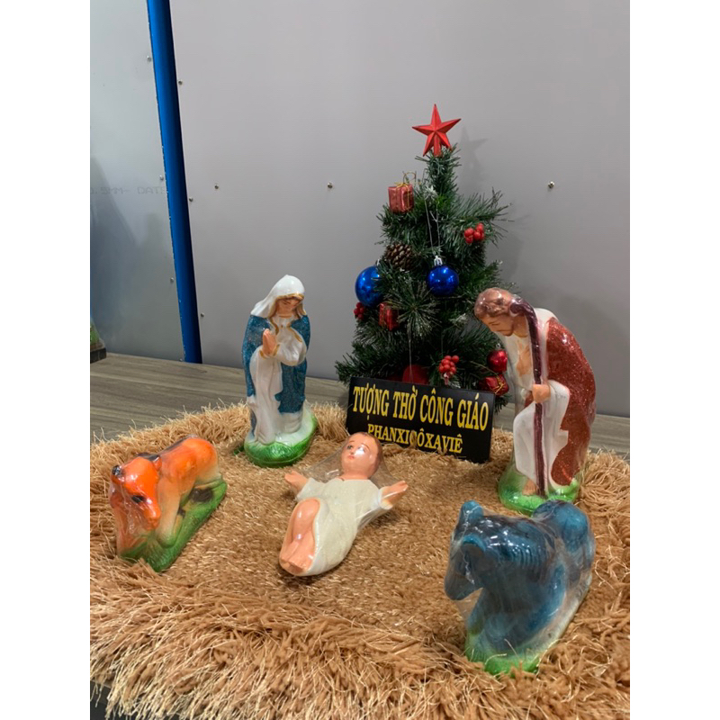 Bộ Tượng Chúa Giáng sinh 25cm.
