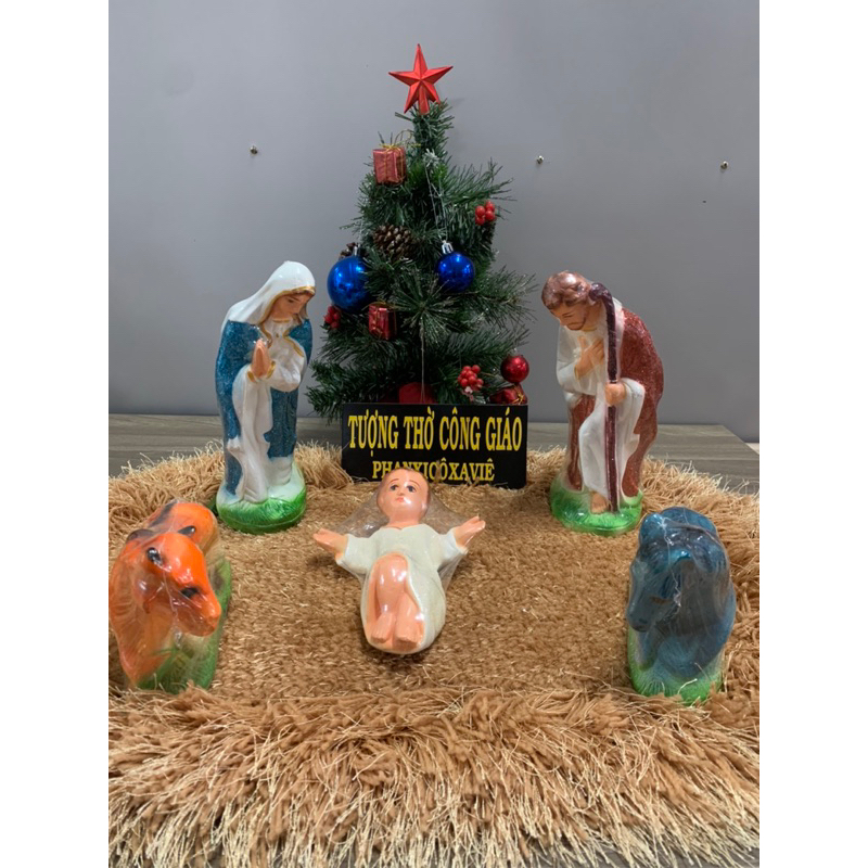 Bộ Tượng Chúa Giáng sinh 25cm.