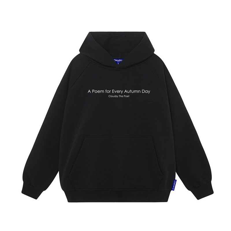 Áo hoodie nam nữ local brand unisex cặp đôi nỉ ngoại cotton form rộng có mũ xám đen dày oversize CLOUDZY HD POEM