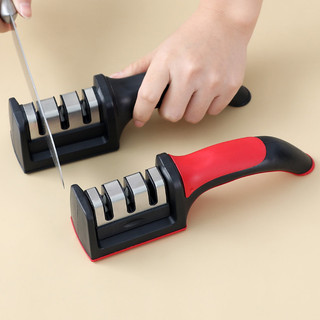 Dụng cụ mài dao kéo, bộ mài dao cầm tay 3 rãnh đa năng