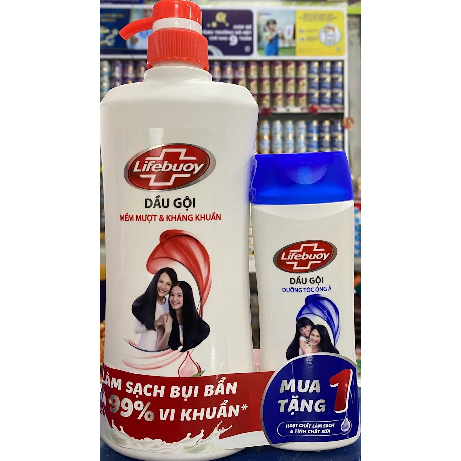 Dầu gội Lifebuoy 640g + tặng kèm 140g