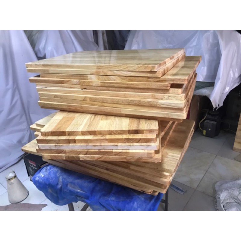 Mặt bàn gỗ ghép cao su 60x160 dày 18mm