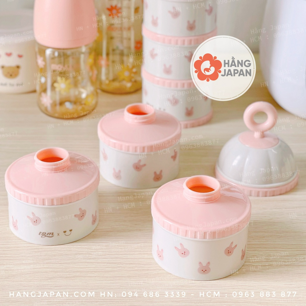 HỘP CHIA SỮA 3 TẦNG TGM ẢNH THẬT - CAM ĐOAN HÀNG CHUẨN HÀN 7,4 x 7,4 x 20,7cm