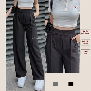 (Ảnh thật) Quần culottes công sở cạp dán lưng cao chấ vải 2 biên cao cấp 247STORE_capdan001_P3K10.11