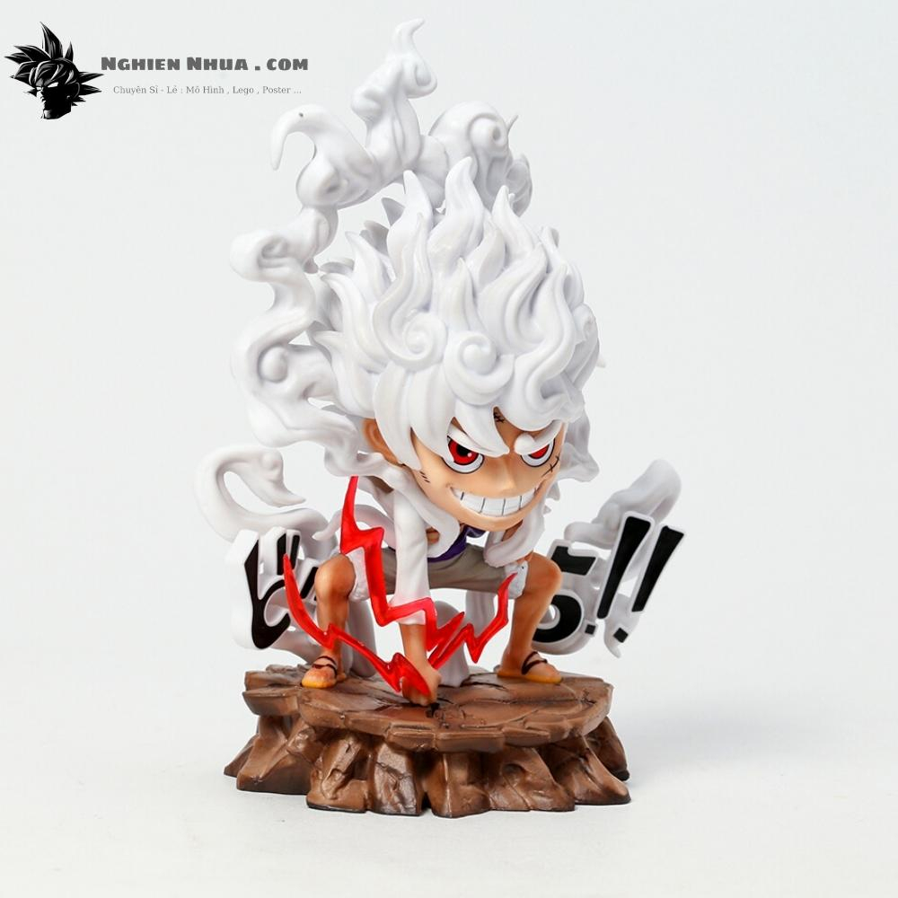 Mô Hình OnePiece Luffy nika gear 5 trạng thái chiến đấu siêu ngầu cao 15.5cm nặng 350g , Figure OnePiece - có vỏ hộp màu