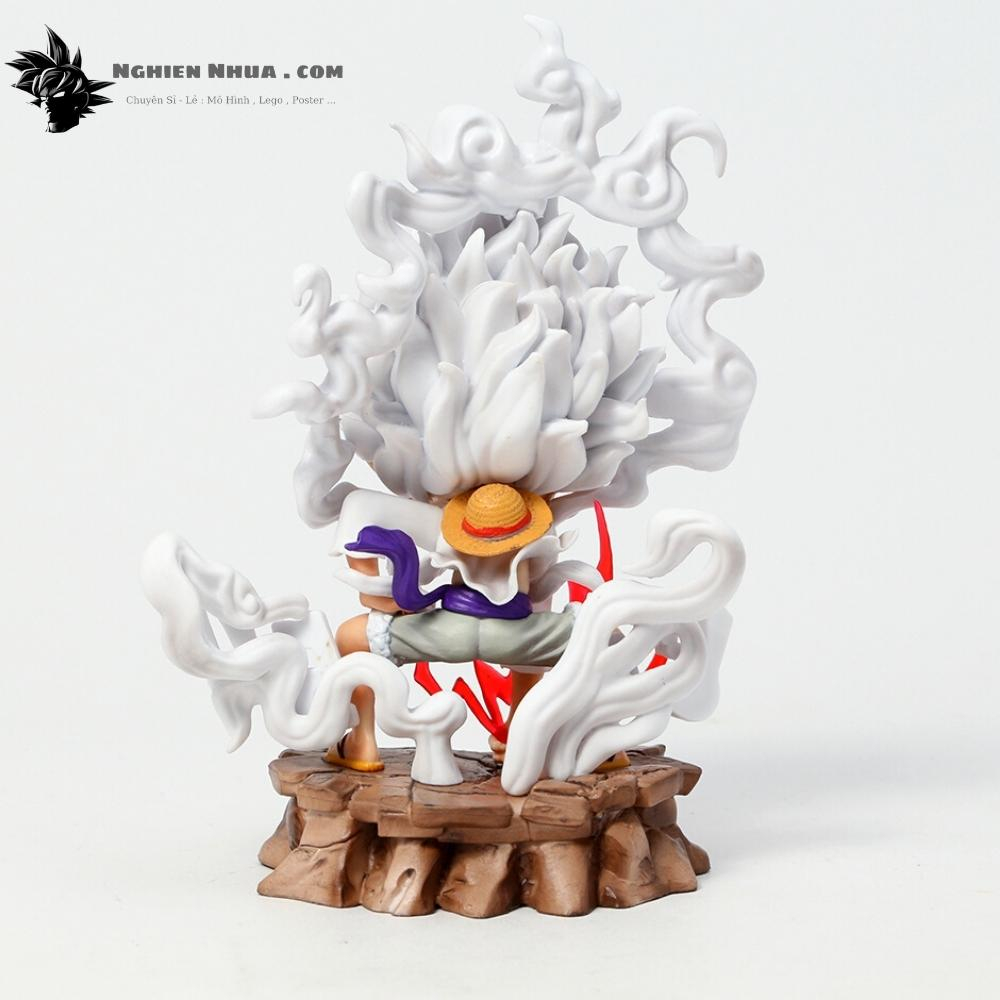 Mô Hình OnePiece Luffy nika gear 5 trạng thái chiến đấu siêu ngầu cao 15.5cm nặng 350g , Figure OnePiece - có vỏ hộp màu