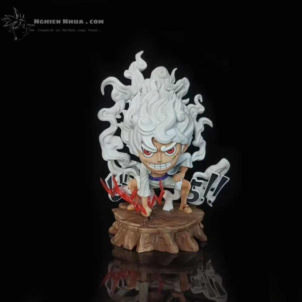 Mô Hình OnePiece Luffy nika gear 5 trạng thái chiến đấu siêu ngầu cao 15.5cm nặng 350g , Figure OnePiece - có vỏ hộp màu