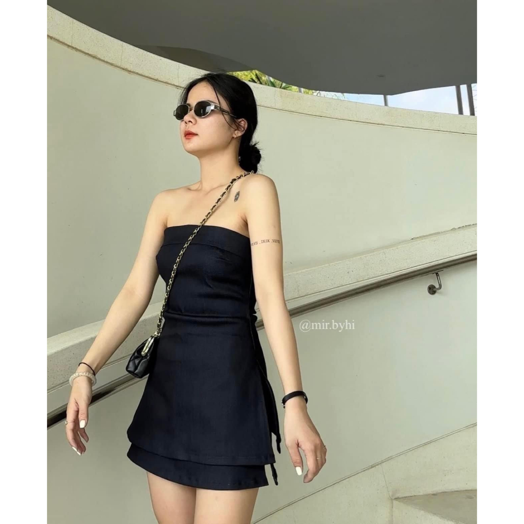 Set Áo Cup Ngưc Denim Cho Nữ, Phong Cách Trẻ Trung, Năng Động