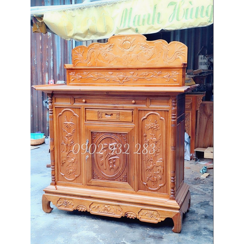 Tủ thờ, bàn thờ 2 tầng 154 mẫu trạm M 7.9