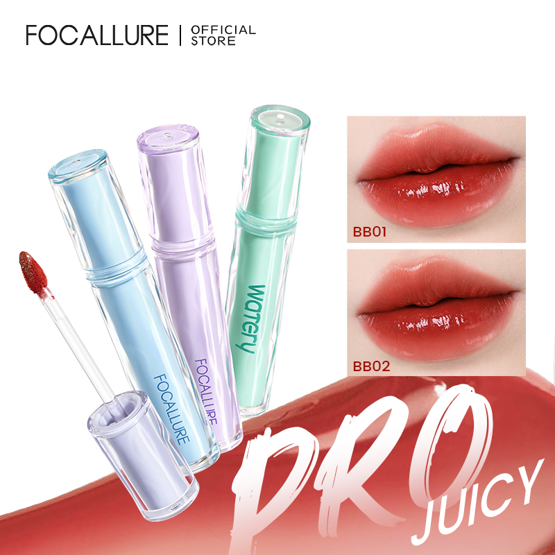 FOCALLURE Son Tint Siêu Căng Bóng Mọng Nước Lâu Trôi