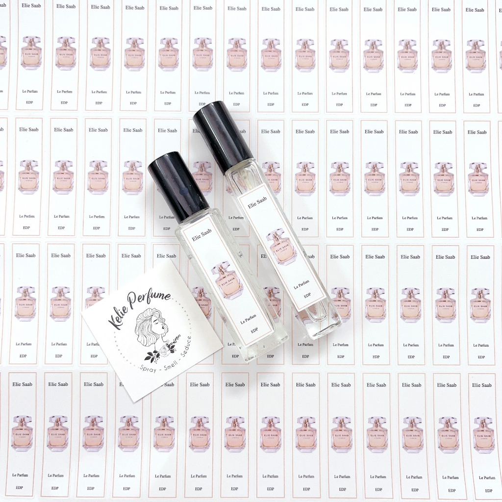 Combo 10 Tem Dán Chai Nước Hoa 𝗘𝗹𝗶𝗲 𝗦𝗮𝗮𝗯 cho chai chiết đủ các dòng.