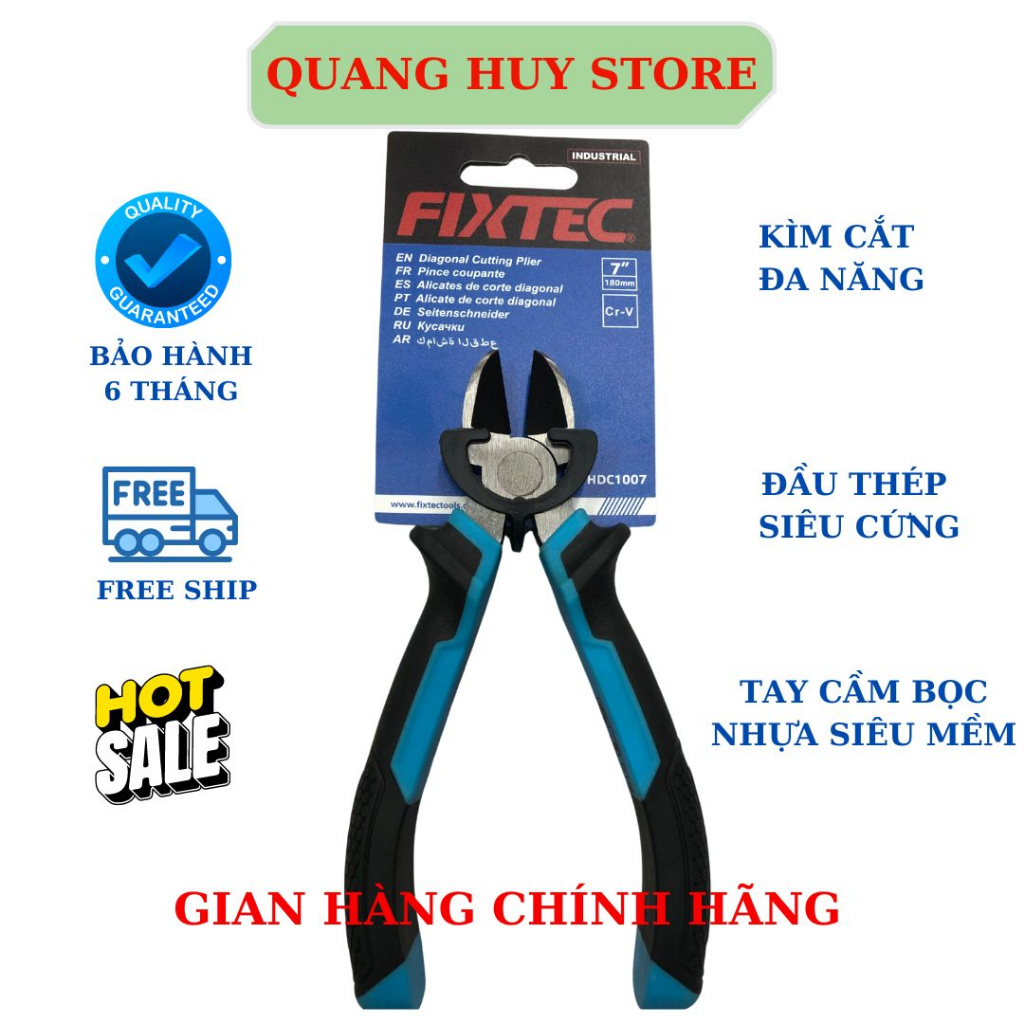 Kìm Cắt Đa Năng FIXTEC Siêu Bền Cao Cấp Kìm Cắt Cộng Lực KAPUSI