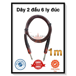 Dây 2 đầu 6 ly đúc dài 1m - giá 1 sợi