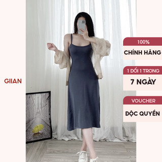 Váy 2 dây dáng dài thun tăm không nhăn Giian - MV22