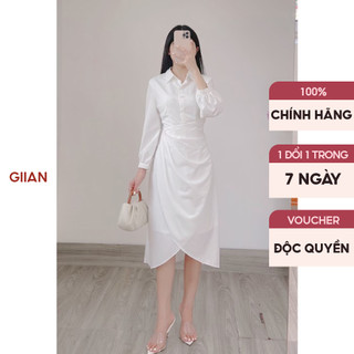 Váy trắng công sở thiết kế nhún eo chính hãng thương hiệu Giian - GV2658