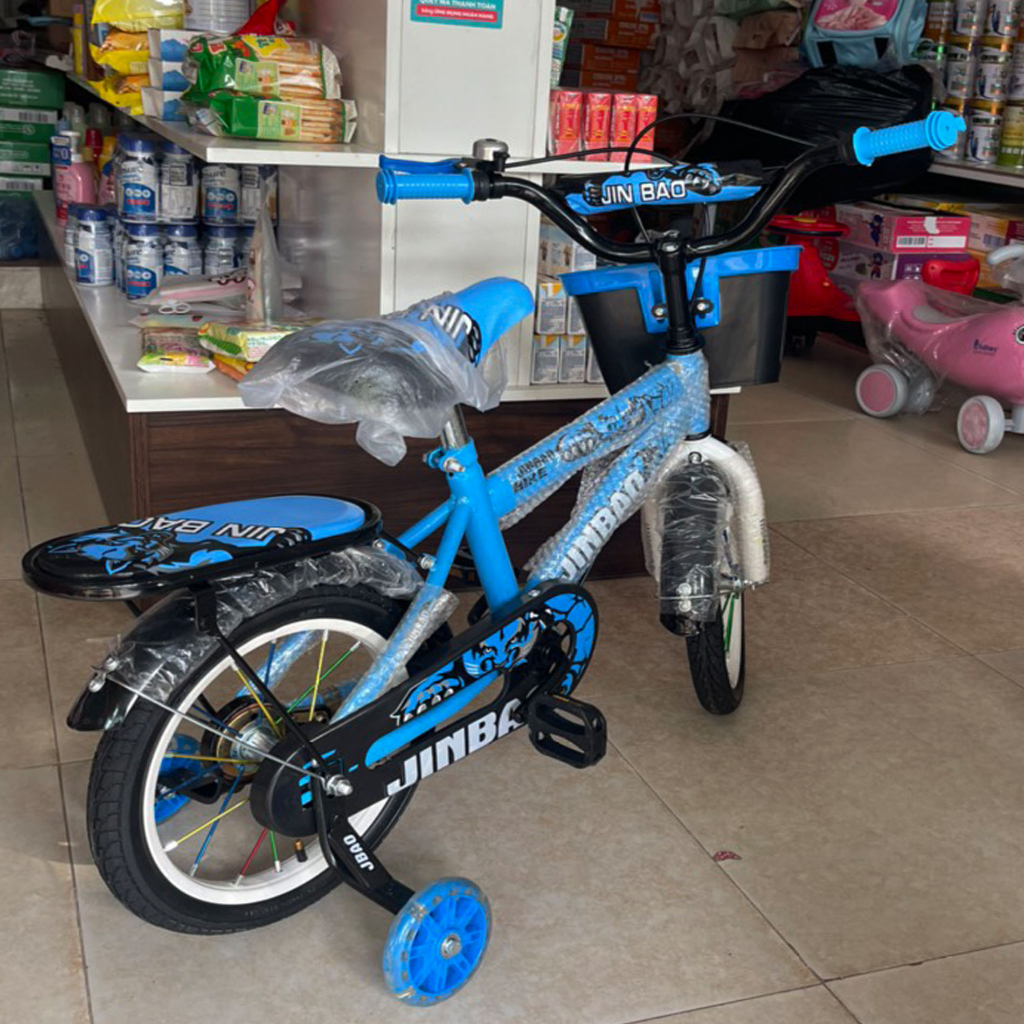 Xe đạp trẻ em JINBAO Xe đạp cho bé TRAI 2 đến 7 tuổi khung thép