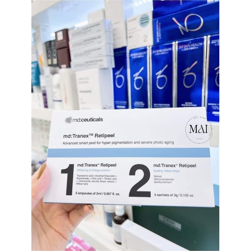 Thay da sinh học 𝗣𝗘𝗘𝗟 MD:Ceuticals 𝗧𝗥𝗔𝗡𝗘𝗫𝗔𝗠𝗜𝗖 𝗔𝗖𝗜𝗗 & 𝗥𝗘𝗧𝗜𝗡𝗢𝗟