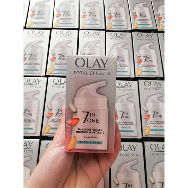 Kem dưỡng Olay ngày và đêm KHÔNG HƯƠNG LIỆU - Total Effects 7in1 50ml trắng da chống lão hóa