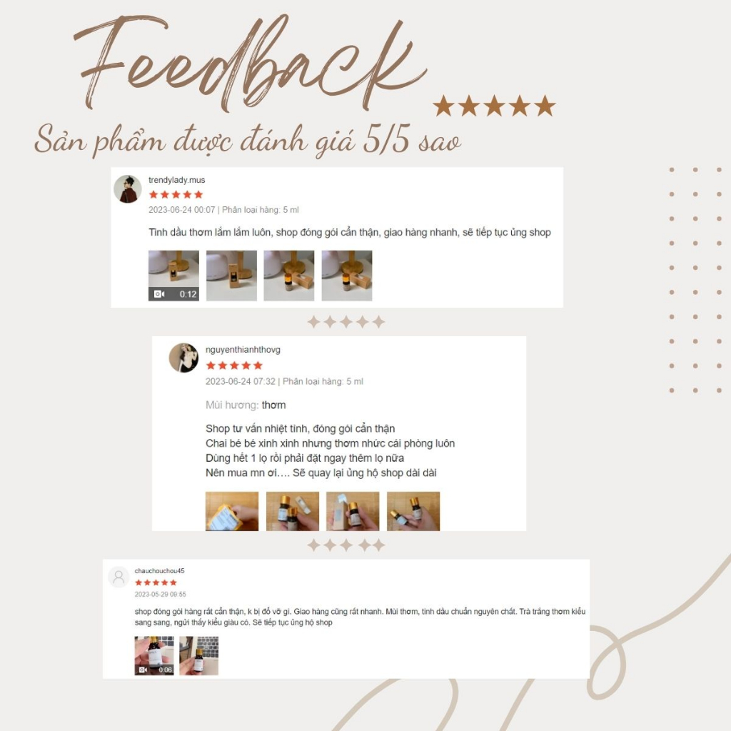 Tinh Dầu Hoa Nhài Idyllic | 100% Thiên Nhiên Xông Phòng, Làm Nến Thơm, Massage Body