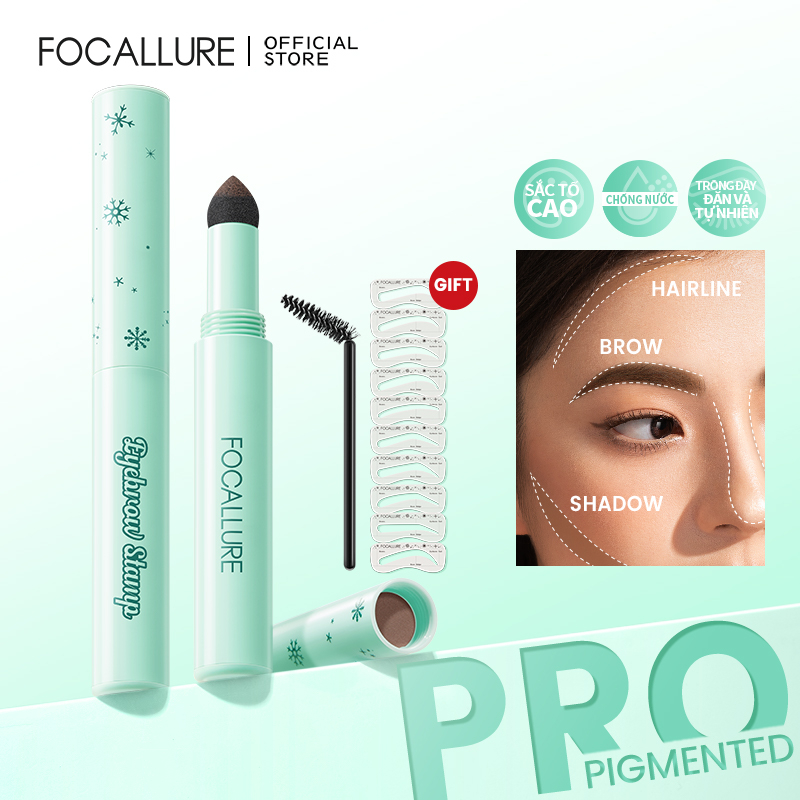 FOCALLURE Bút Kẻ Mày 2 Trong 1 Chống Thấm Nước Sắc tố Cao