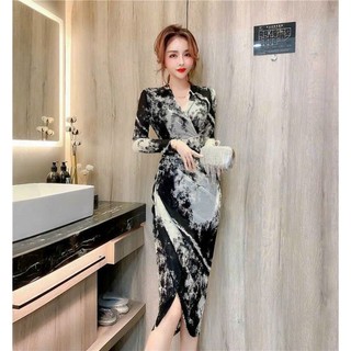 ĐẦM BODY THUN LƯỚI RẰN RI