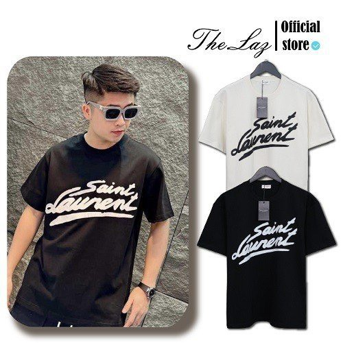 Áo thun Sain Laurent thời thượng Vải Cotton 100% The.Laz