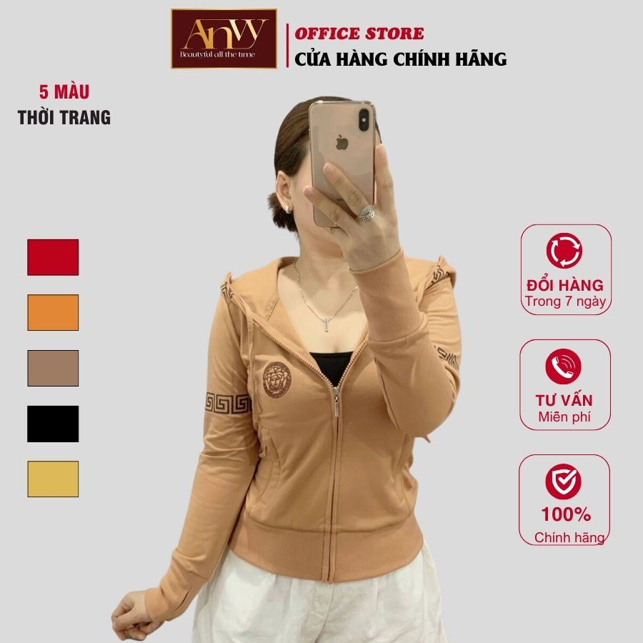 - Khoác Chống Tia UV Hiệu Qủa - Áo Khoác Nữ Có Mũ Dày 2 Lớp