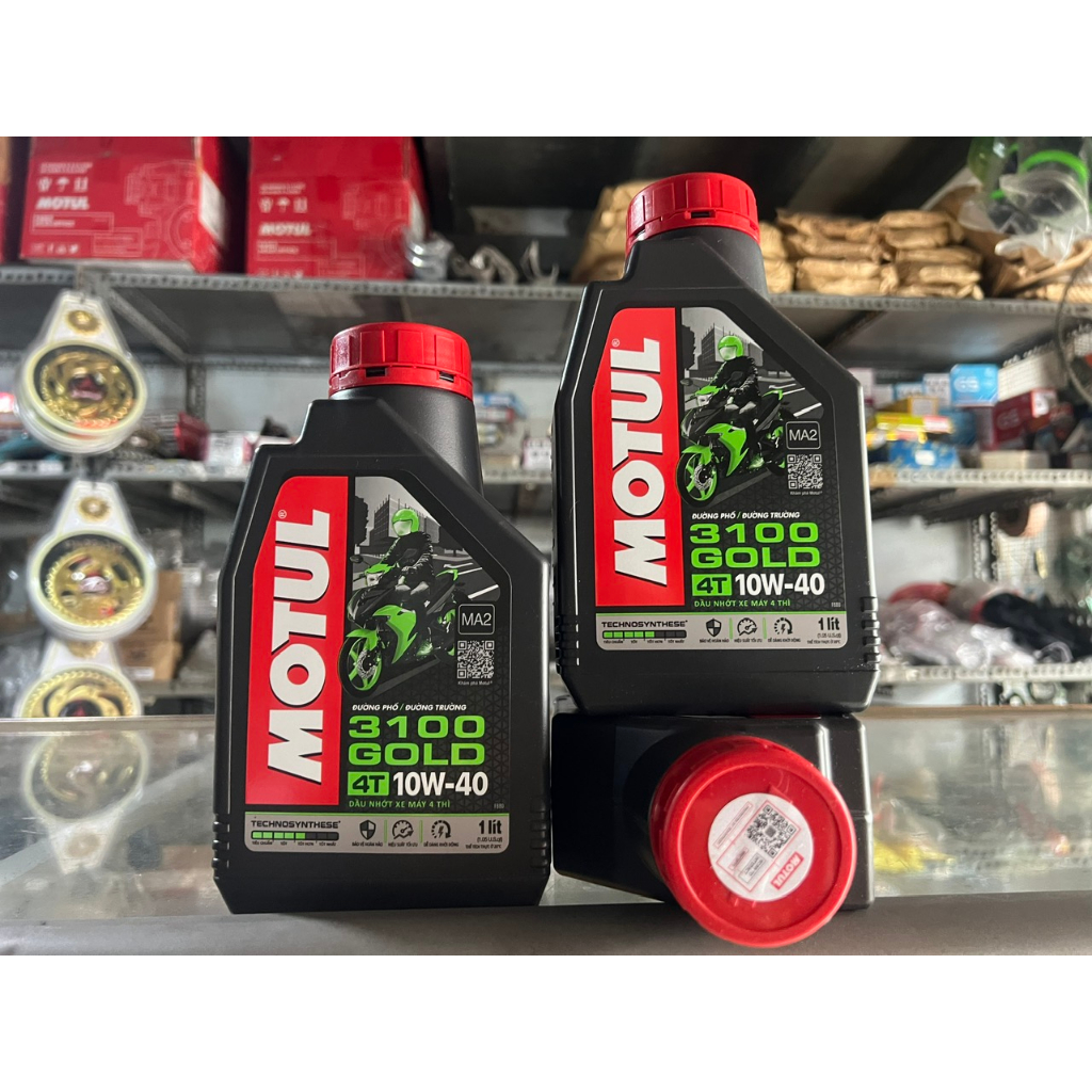 Dầu nhớt Motul 3100gold 10W-40 , 800ml dành cho xe số