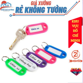  (B447) Móc treo chìa khóa có thẻ ghi chú bọc khung nhựa tên phòng,số phòng,thẻ tag treo balo,hành lí