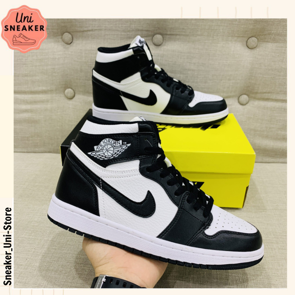 Giày Jordan Cổ cao Nam Nữ, Giày Jordan JD1 HIgh Panda Thời Trang Full Box
