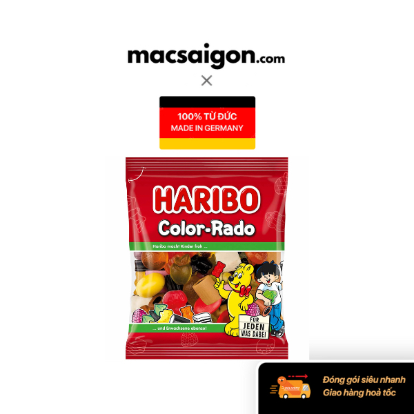 [HÀNG CHUẨN ĐỨC] Kẹo dẻo Haribo Color rado 175g