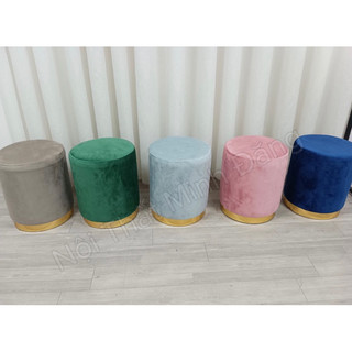 Ghế đôn bàn trang điểm , bàn trà chân sắt tĩnh điện
